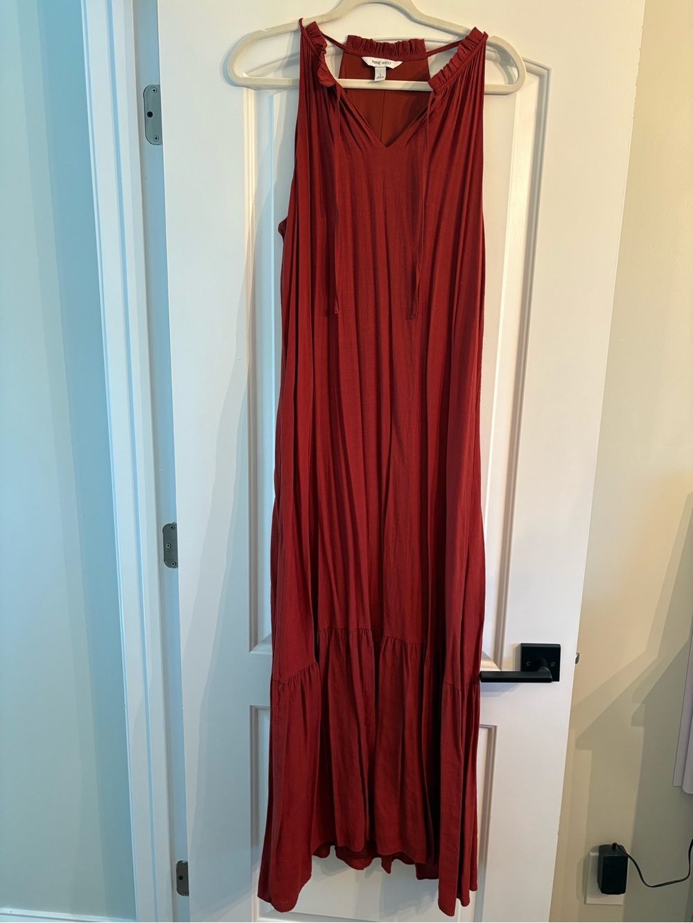 Sleeveless Rust Red Maxi Dress by Nine West